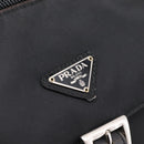 PRADA Shoulder Bag Nylon Black Silver Auth ki6826-20