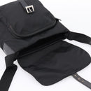 PRADA Shoulder Bag Nylon Black Silver Auth ki6826-21