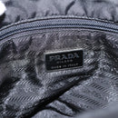 PRADA Shoulder Bag Nylon Black Silver Auth ki6826-22