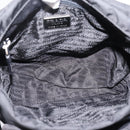 PRADA Shoulder Bag Nylon Black Silver Auth ki6826-11
