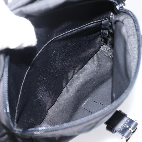 PRADA Shoulder Bag Nylon Black Silver Auth ki6826