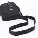 PRADA Shoulder Bag Nylon Black Silver Auth ki6826-7