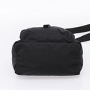 PRADA Shoulder Bag Nylon Black Silver Auth ki6826-5