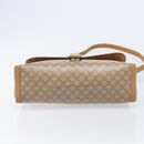 CELINE Macadam Canvas Shoulder Bag PVC Beige Gold Auth ki6828-13