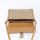 CELINE Macadam Canvas Shoulder Bag PVC Beige Gold Auth ki6828-20
