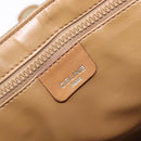 CELINE Macadam Canvas Shoulder Bag PVC Beige Gold Auth ki6828-21