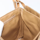 CELINE Macadam Canvas Shoulder Bag PVC Beige Gold Auth ki6828-23