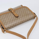 CELINE Macadam Canvas Shoulder Bag PVC Beige Gold Auth ki6828-6