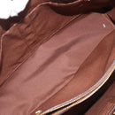 Coach Signature Tote Bag PVC Beige Gold Auth ki6830A-28