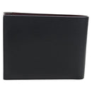 CARTIER Bifold Wallet Leather Black Silver Auth ki6832V-2