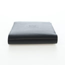 CARTIER Bifold Wallet Leather Black Silver Auth ki6832V-4