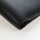 CARTIER Bifold Wallet Leather Black Silver Auth ki6832V-7