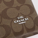 Coach Signature Shoulder Pouch Smartphone Case PVC Beige Silver Auth ki6833A-15