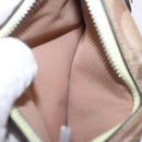 Coach Signature Shoulder Pouch Smartphone Case PVC Beige Silver Auth ki6833A-20