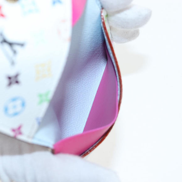 LOUIS VUITTON Multicolor Porte Cartes Slim Card Case M27495 LV Auth ki6835M