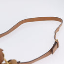 Chloe Eden Shoulder Bag Leather Beige Gold Auth ki6840-14