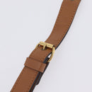 Chloe Eden Shoulder Bag Leather Beige Gold Auth ki6840-15