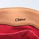 Chloe Eden Shoulder Bag Leather Beige Gold Auth ki6840-23