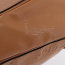 Chloe Eden Shoulder Bag Leather Beige Gold Auth ki6840-5