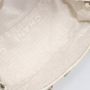 CHANEL Chain Shoulder Bag Leather Beige Silver CC Auth ki6841A-9