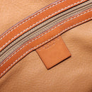 CELINE Macadam Canvas Tote Bag PVC Leather Brown Gold Auth ki6842A-16