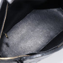 CHANEL COCO Mark Standard Tote Bag Patent Leather Black Gold CC Auth ki6845M-10