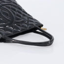 CHANEL COCO Mark Standard Tote Bag Patent Leather Black Gold CC Auth ki6845M-7