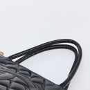 CHANEL COCO Mark Standard Tote Bag Patent Leather Black Gold CC Auth ki6845M-8