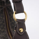 LOUIS VUITTON Monogram Mini Lin Manon MM Bag Brown Ebene M95619 LV Auth ki6848V-10