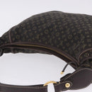 LOUIS VUITTON Monogram Mini Lin Manon MM Bag Brown Ebene M95619 LV Auth ki6848V-6