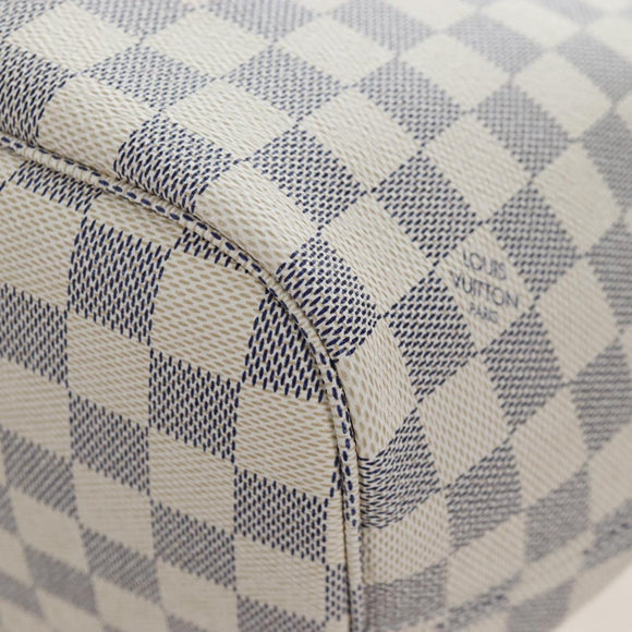 LOUIS VUITTON Damier Azur Neverfull MM Tote Bag N51107 LV Auth ki6852M