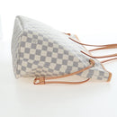 LOUIS VUITTON Damier Azur Neverfull MM Tote Bag N51107 LV Auth ki6852M-4