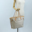 LOUIS VUITTON Damier Azur Neverfull MM Tote Bag N51107 LV Auth ki6852M-25