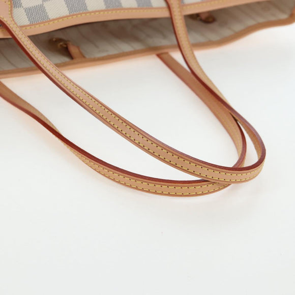 LOUIS VUITTON Damier Azur Neverfull MM Tote Bag N51107 LV Auth ki6852M