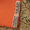 HERMES Carre 90 Scarf Silk ""VOILES DE LUMIERE"" Orange Auth ki6854-11