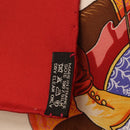 HERMES Carre 90 Scarf Silk ""TURQVERIES EN L'HONNEUR DE MHT"" Red Auth ki6858-14