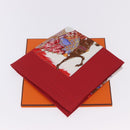 HERMES Carre 90 Scarf Silk ""TURQVERIES EN L'HONNEUR DE MHT"" Red Auth ki6858-15