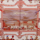 HERMES Carre 90 Scarf Silk ""TURQVERIES EN L'HONNEUR DE MHT"" Red Auth ki6858-6