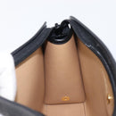 Christian Dior Trotter Canvas Clutch Bag PVC Black Gold Auth ki6859A-17