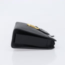 Christian Dior Trotter Canvas Clutch Bag PVC Black Gold Auth ki6859A-4