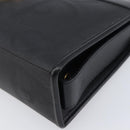 Christian Dior Trotter Canvas Clutch Bag PVC Black Gold Auth ki6859A-8