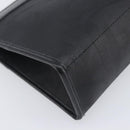 Christian Dior Trotter Canvas Clutch Bag PVC Black Gold Auth ki6859A-9