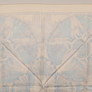 HERMES Carre 90 Scarf Silk Beige Light Blue ""Les chants du Henna"" Auth ki6863M-16