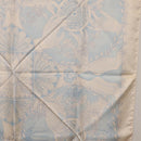 HERMES Carre 90 Scarf Silk Beige Light Blue ""Les chants du Henna"" Auth ki6863M-20