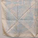 HERMES Carre 90 Scarf Silk Beige Light Blue ""Les chants du Henna"" Auth ki6863M-21