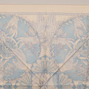 HERMES Carre 90 Scarf Silk Beige Light Blue ""Les chants du Henna"" Auth ki6863M-3