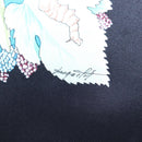 HERMES Carre 90 Scarf Silk Black Blue ""L'ARBRE de SOIE"" Auth ki6867M-14