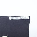 HERMES Carre 90 Scarf Silk Black Blue ""L'ARBRE de SOIE"" Auth ki6867M-16