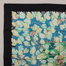 HERMES Carre 90 Scarf Silk Black Blue ""L'ARBRE de SOIE"" Auth ki6867M-2