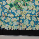 HERMES Carre 90 Scarf Silk Black Blue ""L'ARBRE de SOIE"" Auth ki6867M-9